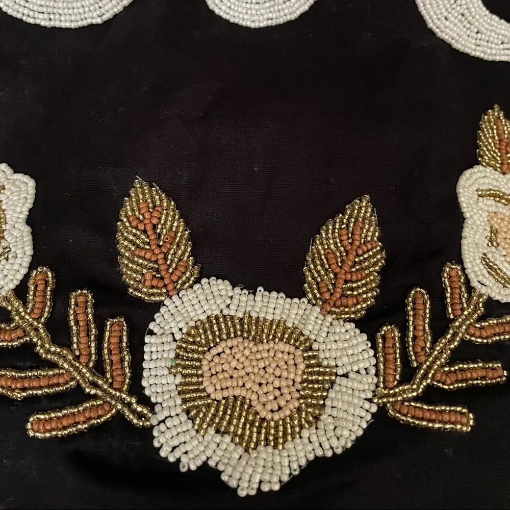 Beaded Wall Hanging Love and Flowers NWT